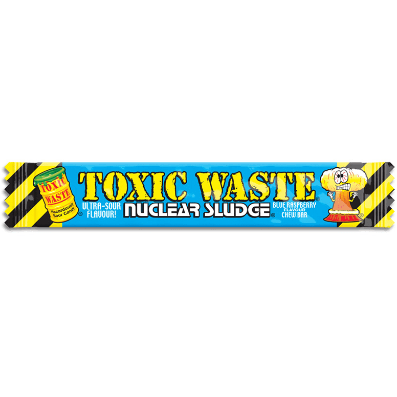 Toxic Waste Nuclear Sludge Chew Bar Blue Raspberry - zmeură albastră 20g